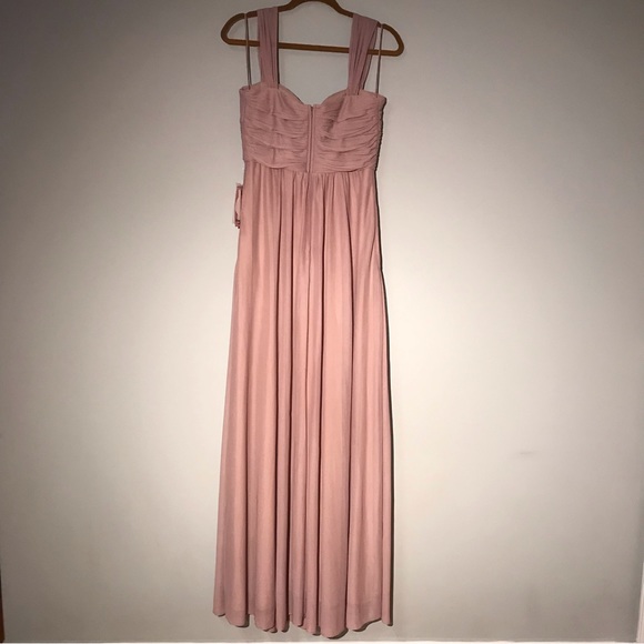 WEDDING GUEST MAXI DRESS CONVERTIBLE MAUVE Birdy Grey MARIA + POCKETS + SLIT - Picture 5 of 16